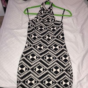 Black and white dress